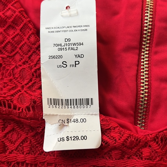 Bebe red two piece skirt and top - Picture 6 of 6